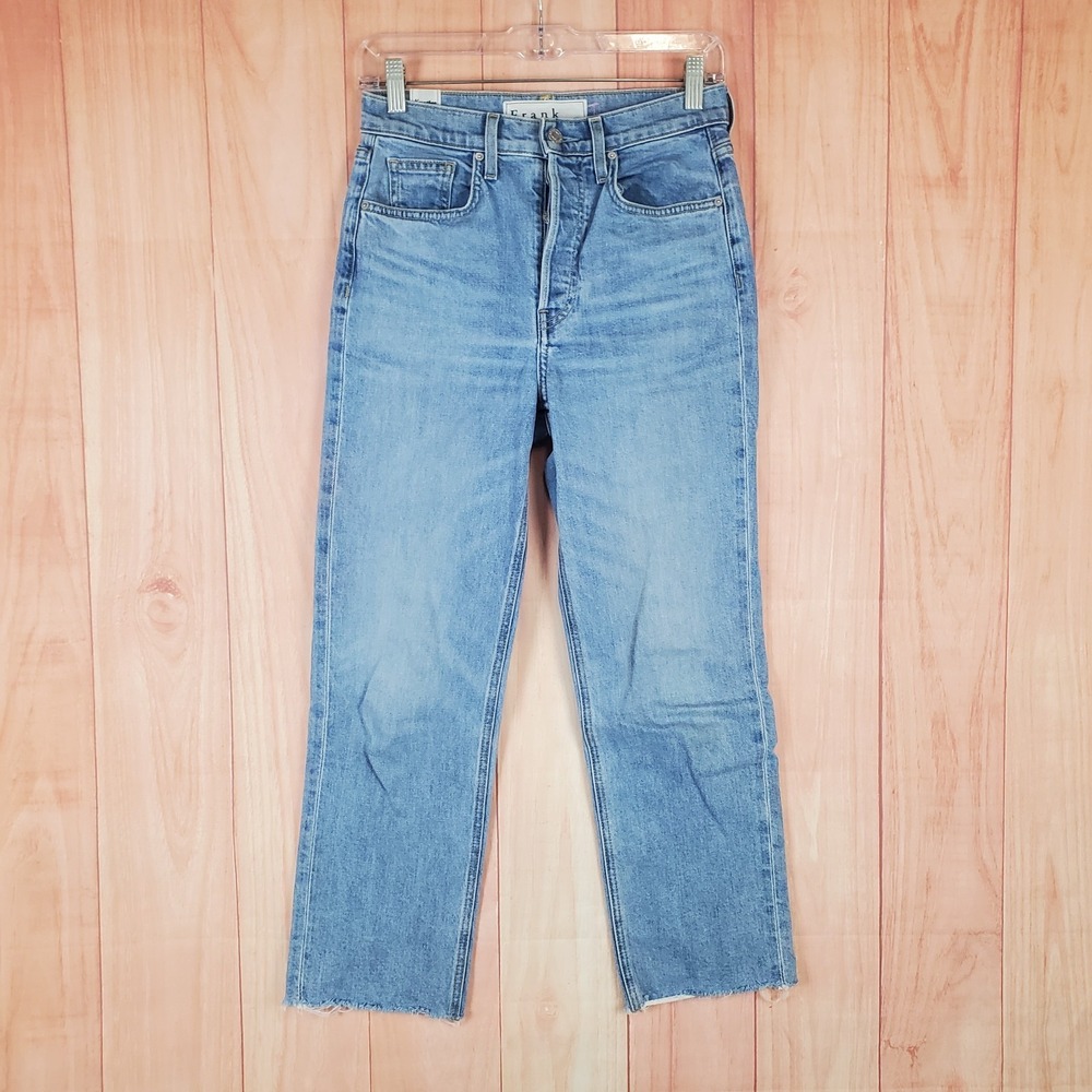 Frank & Eileen Monaghan Womens Jeans 26 Blue Cotton 5-Pocket Design Light Wash